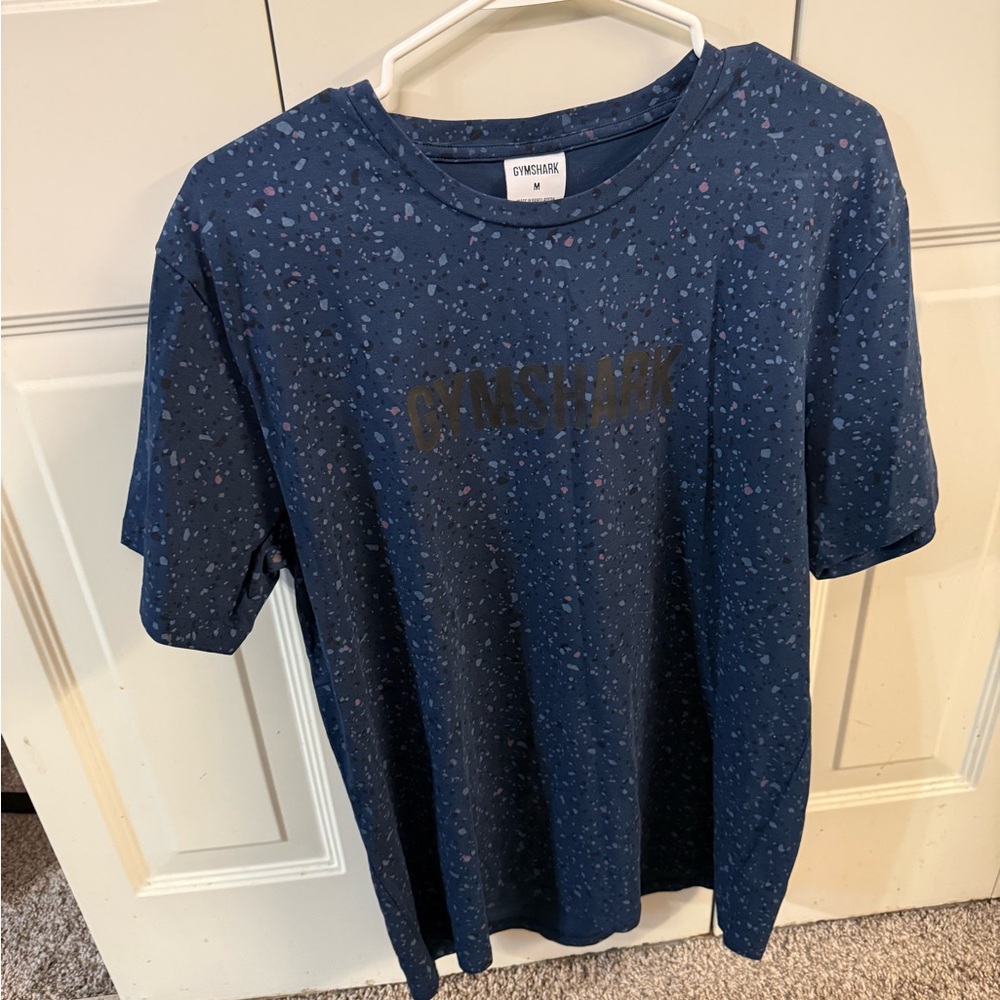 Gymshark Blue Speckled Short Sleeve Tee